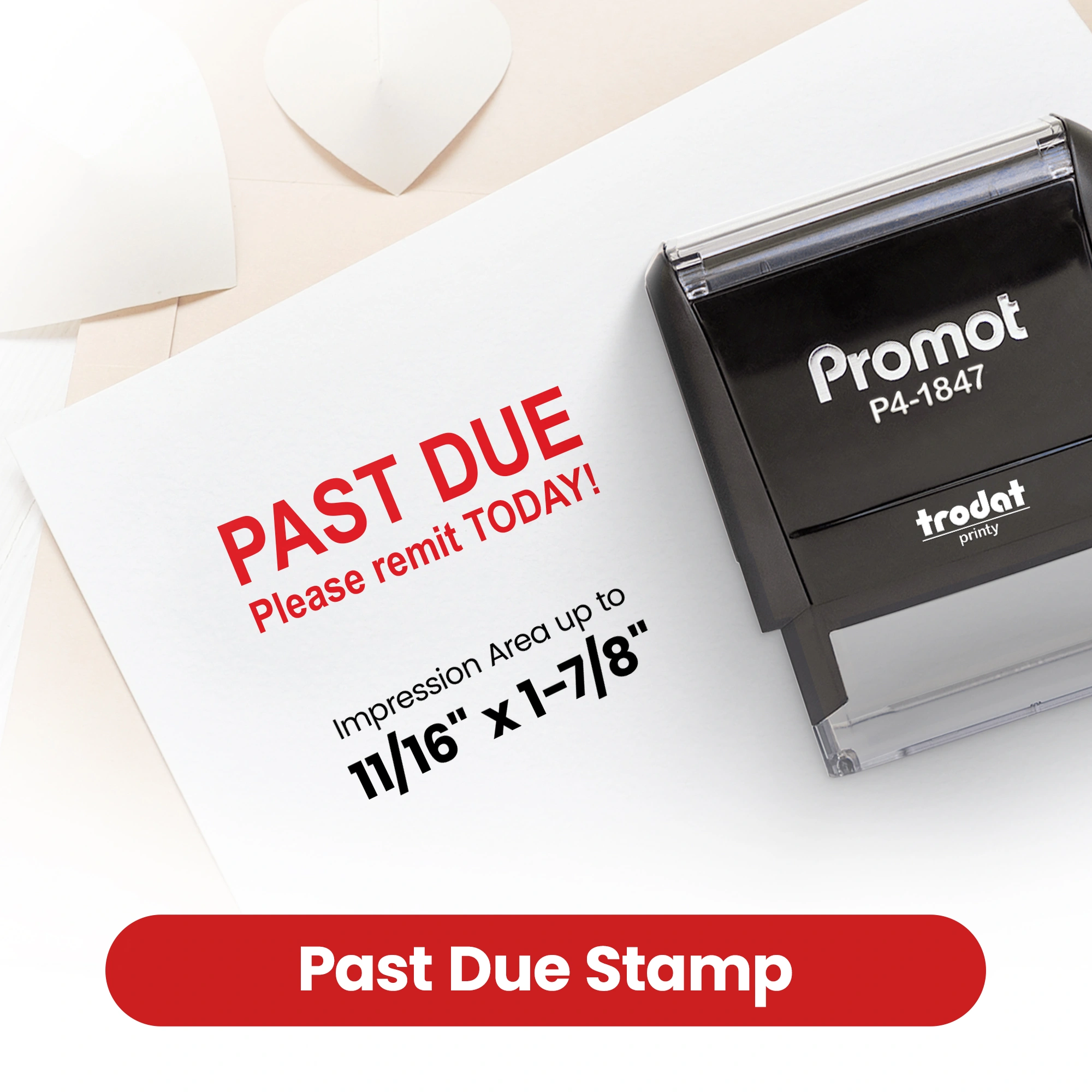 Past Due - Please Remit Today Stamp